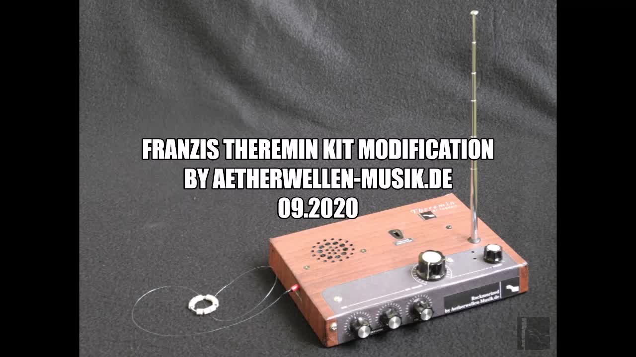 FRANZIS Theremin Kit Modification Test Video
